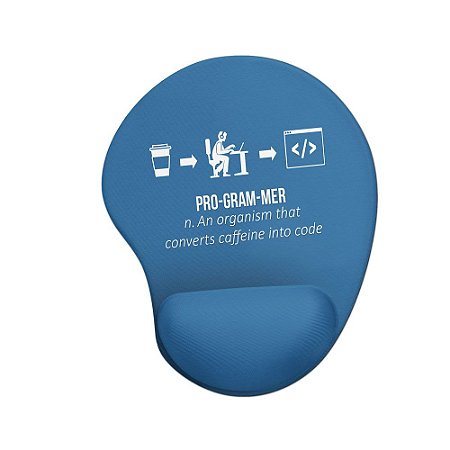 Mouse pad Ergonômico Converter Café em Código