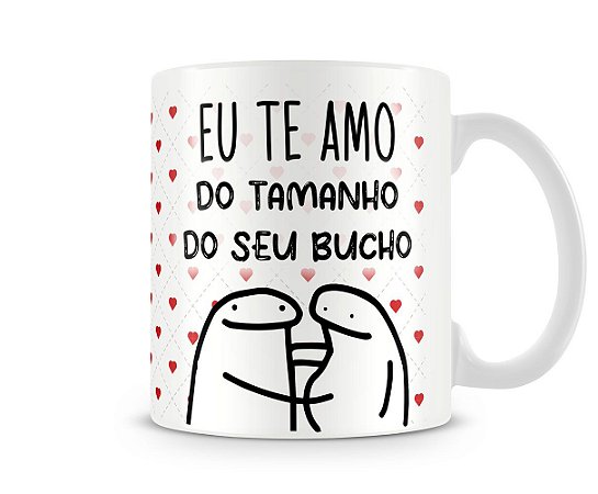 Caneca Bento Flork Meme Divertida Meu Amor por Você