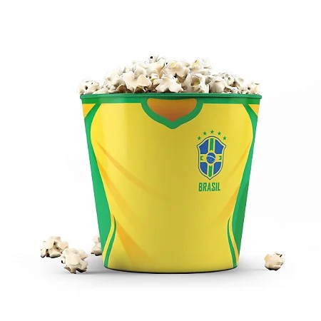 Balde de Pipoca Camisa do Brasil - 3,5L