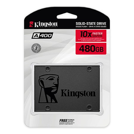 SSD SATA 480GB 3.0 A400 Kingston Original