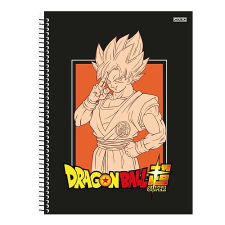 Caderno Universitário 10 Matérias Dragon ball Goku 160 Folhas