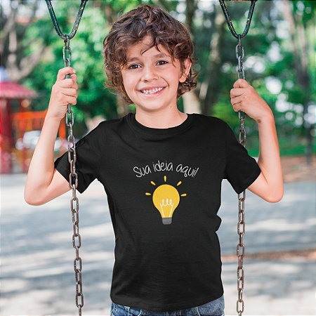 Camiseta Infantil personalizada em algodão
