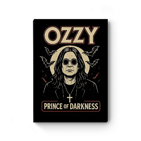 Quadro Decorativo Ozzy Osbourne Prince of Darkness MDF