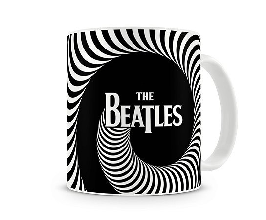 Caneca The Beatles Preto e Branco