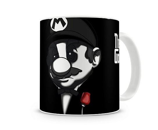 Caneca Mario Bross Poderoso Chefão