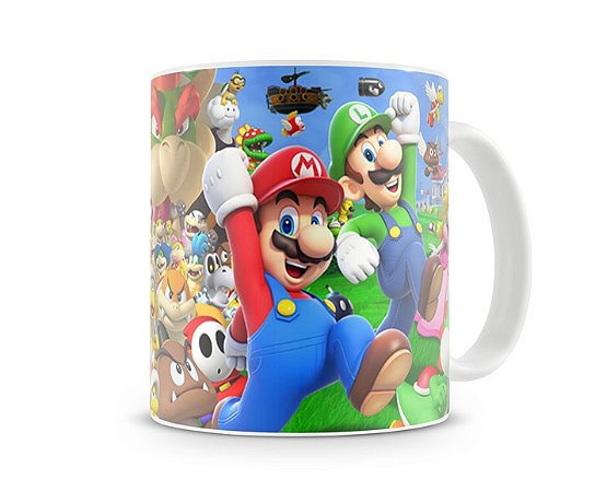 Caneca Mario Bros - Personagens