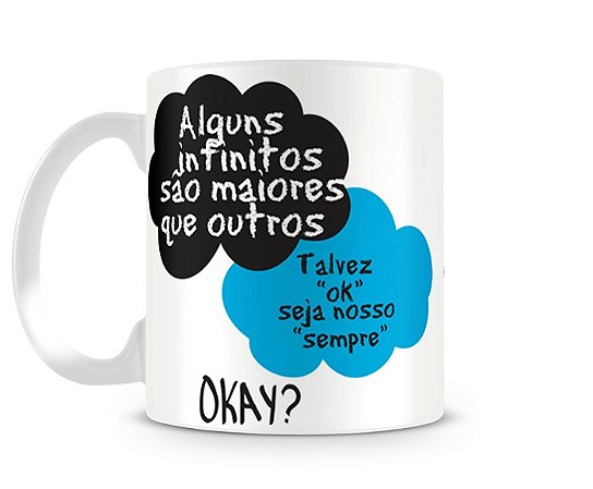 Caneca A Culpa é das Estrelas Infinitos