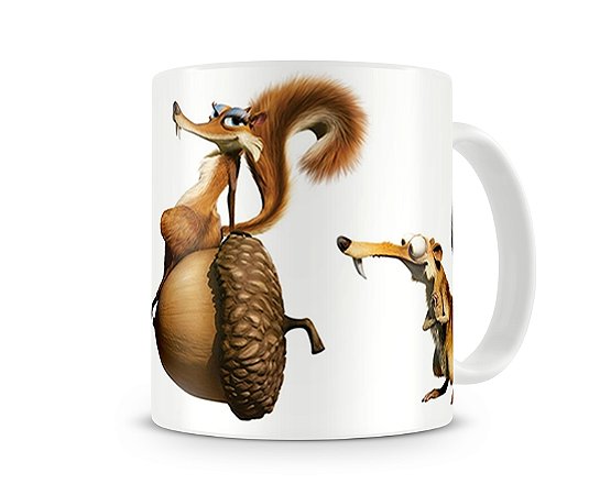 Caneca A Era do Gelo - Scrat e Scratita