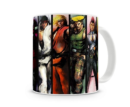 Caneca Street Fighter Personagens