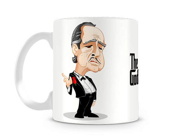 Caneca Poderoso Chefão Vito Corleone Caricatura