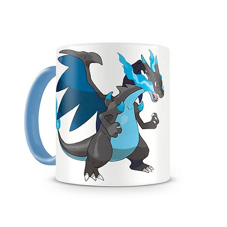 Caneca Pokémon Mega Charizard color blue