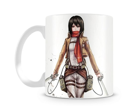 Caneca Attack on Titan / Shingeki No Kyojin - Mikasa em Promoção na  Americanas