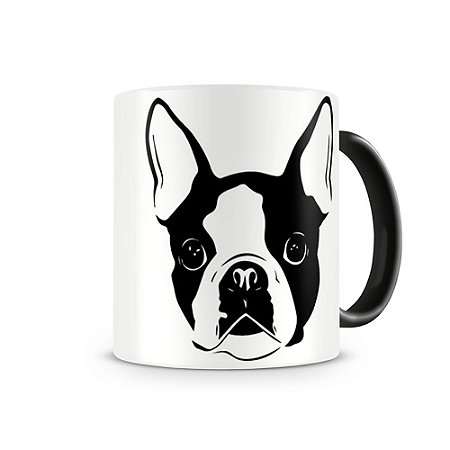 Caneca boston terrier color black II