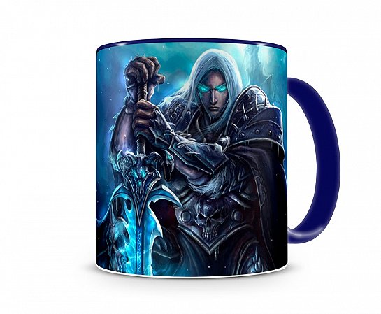 Caneca World Of Warcraft Artha I Azul