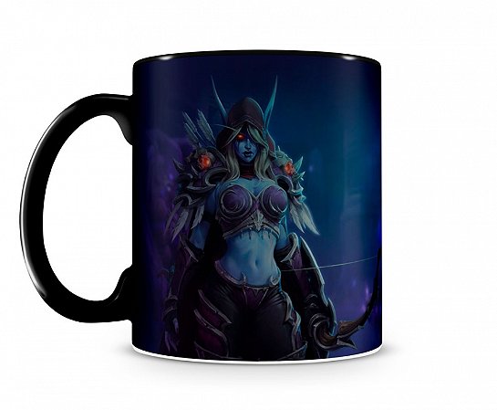 Caneca World Of Warcraft Sylvanas II Preta