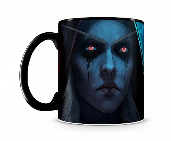 Caneca World Of Warcraft Sylvanas III Preta