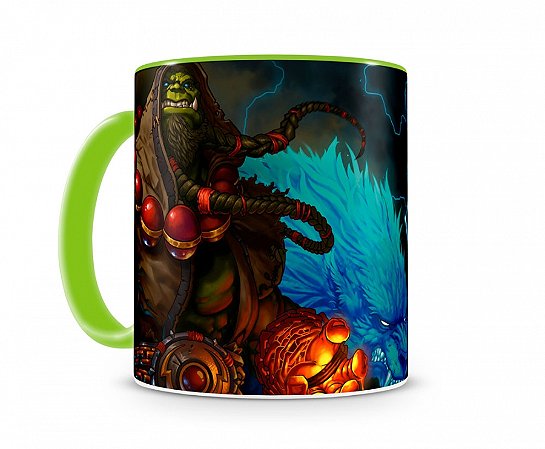 Caneca World Of Warcraft Thrall I Verde