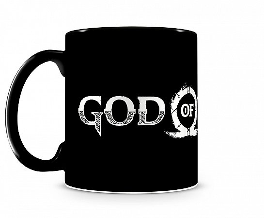 Caneca God Of War Logo 1 Preta