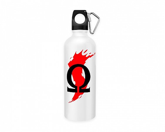 Squeeze aluminio branco God Of War Logo 1