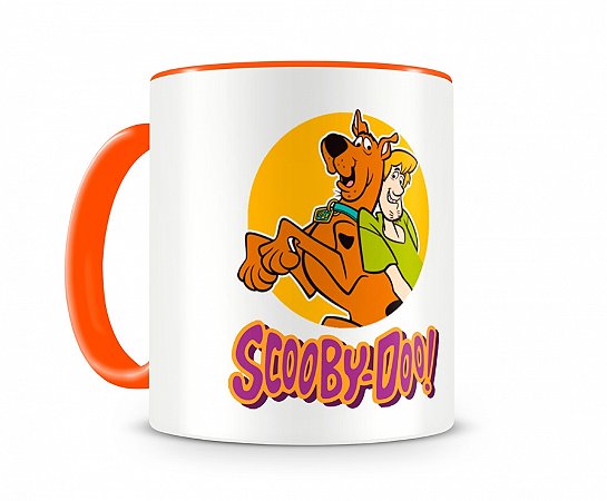 Caneca Scooby Doo e Salsicha Laranja