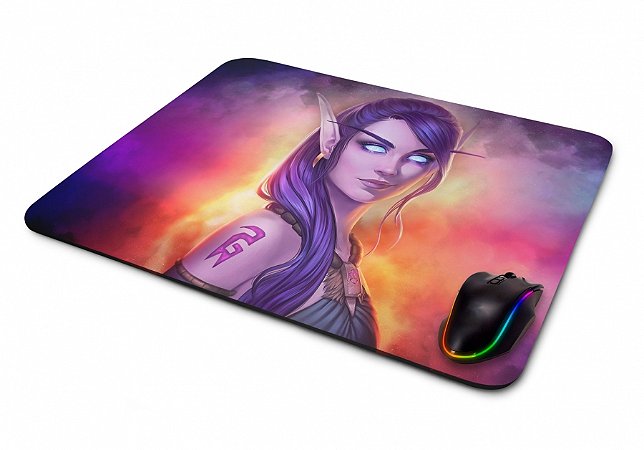 Mouse pad Gamer World of Warcraft Fantasy Girl