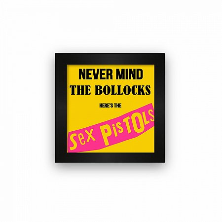 Quadro azulejo com moldura Sex Pistols Never Mind