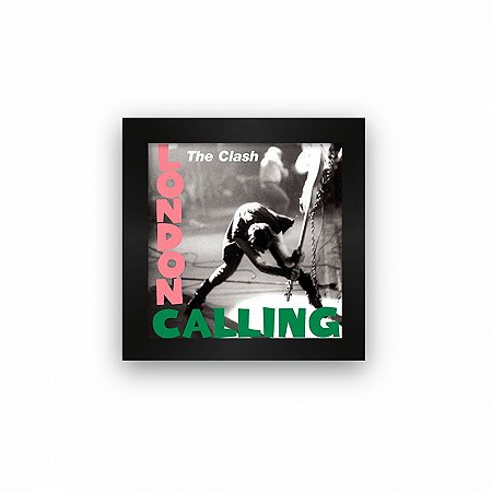 Quadro azulejo com moldura The Clash London Calling