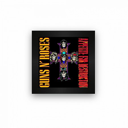 Quadro azulejo com moldura Guns in Roses Appetite