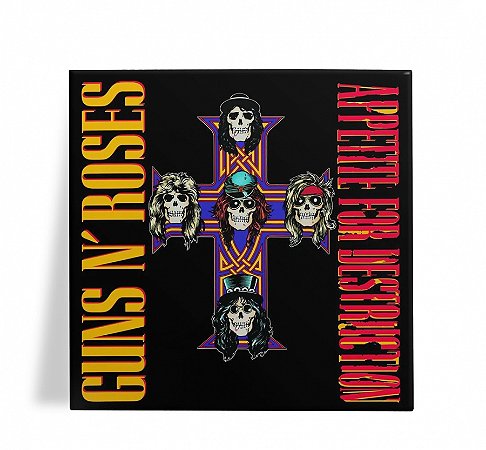 Azulejo Decorativo Guns N Roses Appetite for D II 15x15