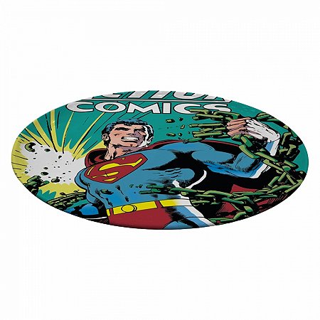 Prato Giratorio Melamine Dc Superman With Green Currents