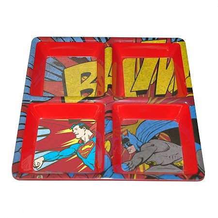 Petisqueira Melamine Dc Batman e Superman