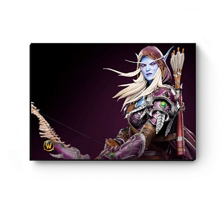 Quadro decorativo MDF World Of Warcraft Sylvanas I