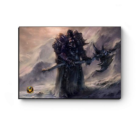 Quadro decorativo MDF World Of Warcraft Orc I