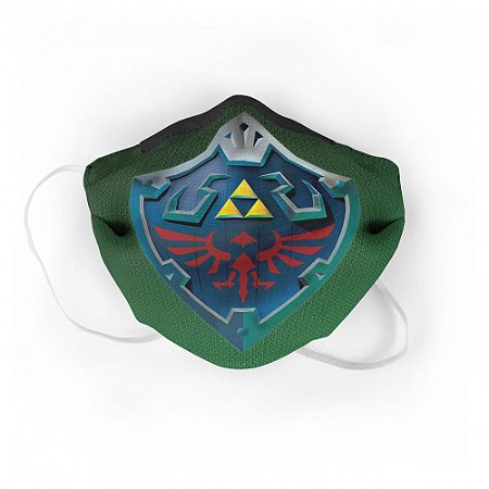 Máscara de Tecido Geek Escudo Zelda
