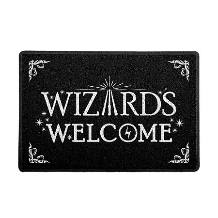 Capacho 60x40cm Vinil HP Wizards Welcome