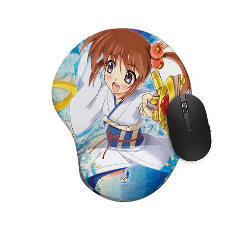 Mouse pad Ergonômico Nanoha Takamachi mod2