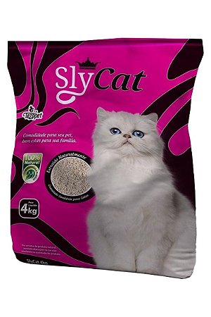 Areia Higiênica Sly Cat para Gatos - 4Kg