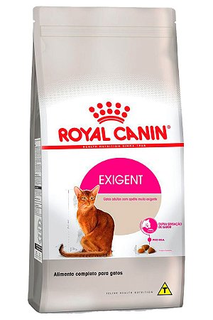 Ração Royal Canin Exigent para Gatos Adultos com Paladar Exigente - 400g, 1,5Kg, 4Kg e 10,1Kg