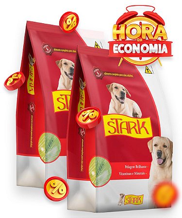 Ração Stark para Cães Adultos - Combo com 50kg (2x 25Kg)