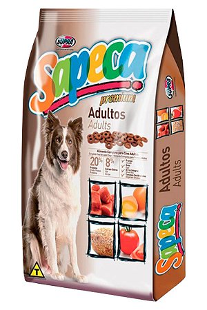 Ração Sapeca Premium para Cães Adultos - 20Kg