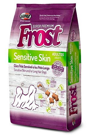 Ração Frost Sensitive Skin Super Premium para Cães Adultos de Pelo Sensível e/ou Pelo Longo - 2,5kg ou 10,1kg