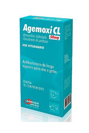 Agemoxi CL Agener União com 10 Comprimidos de 50mg ou 250mg
