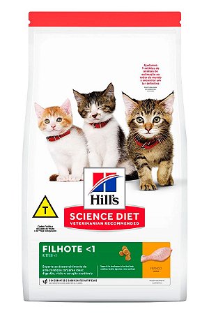 Ração Hill's Science Diet Sabor Frango para Gatos Filhotes - 1kg