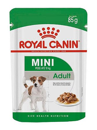 Ração Úmida Royal Canin Sachê Mini para Cães Adultos de Raças Pequenas - 85g