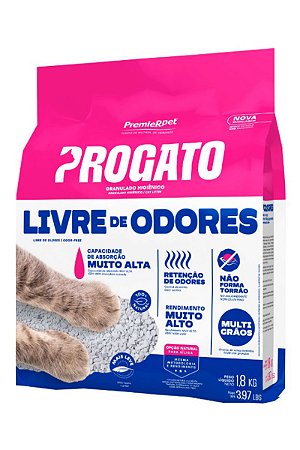 Granulado Higiênico ProGato Branco - 1,8Kg, 3,6kg ou 10kg