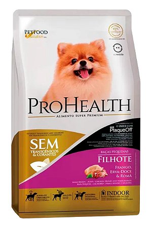 Ração ProHealth Super Premium Sabor Frango, Erva-Doce e Romã para Cães Filhotes de Raças Pequenas - 1kg ou 2,5kg