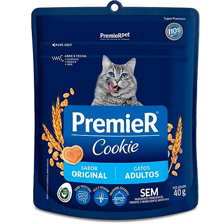 Biscoito Premier Cookie para Gatos Adultos - 40g