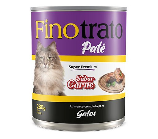 Patê Finotrato Super Premium Sabor Carne para Gatos Adultos - 280g