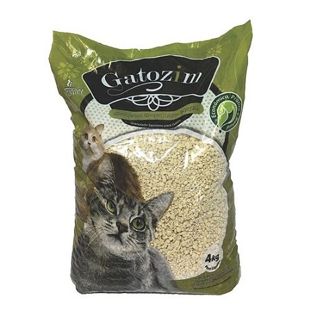 Areia Higiênica Granulada Gatozim para Gatos - 4kg ou 20kg (5x4kg)