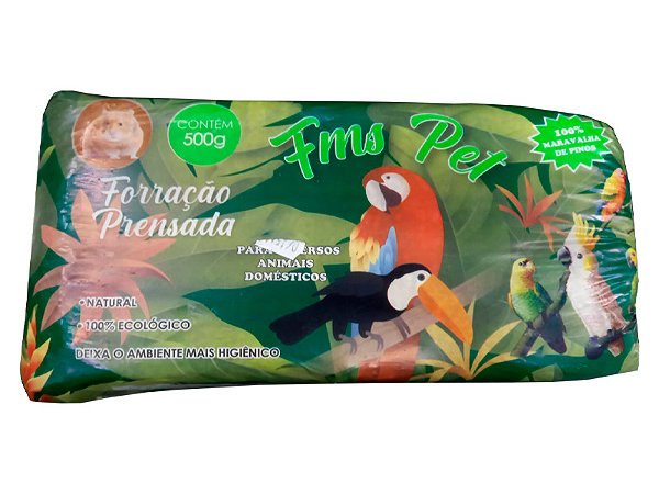 Maravalha FMS Pet Forração Prensada Serragem - 500g